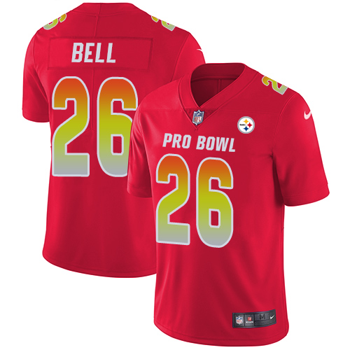 Nike Steelers #26 Le'Veon Bell Red Men's Stitched NFL Limited AFC 2018 Pro Bowl Jersey - Click Image to Close